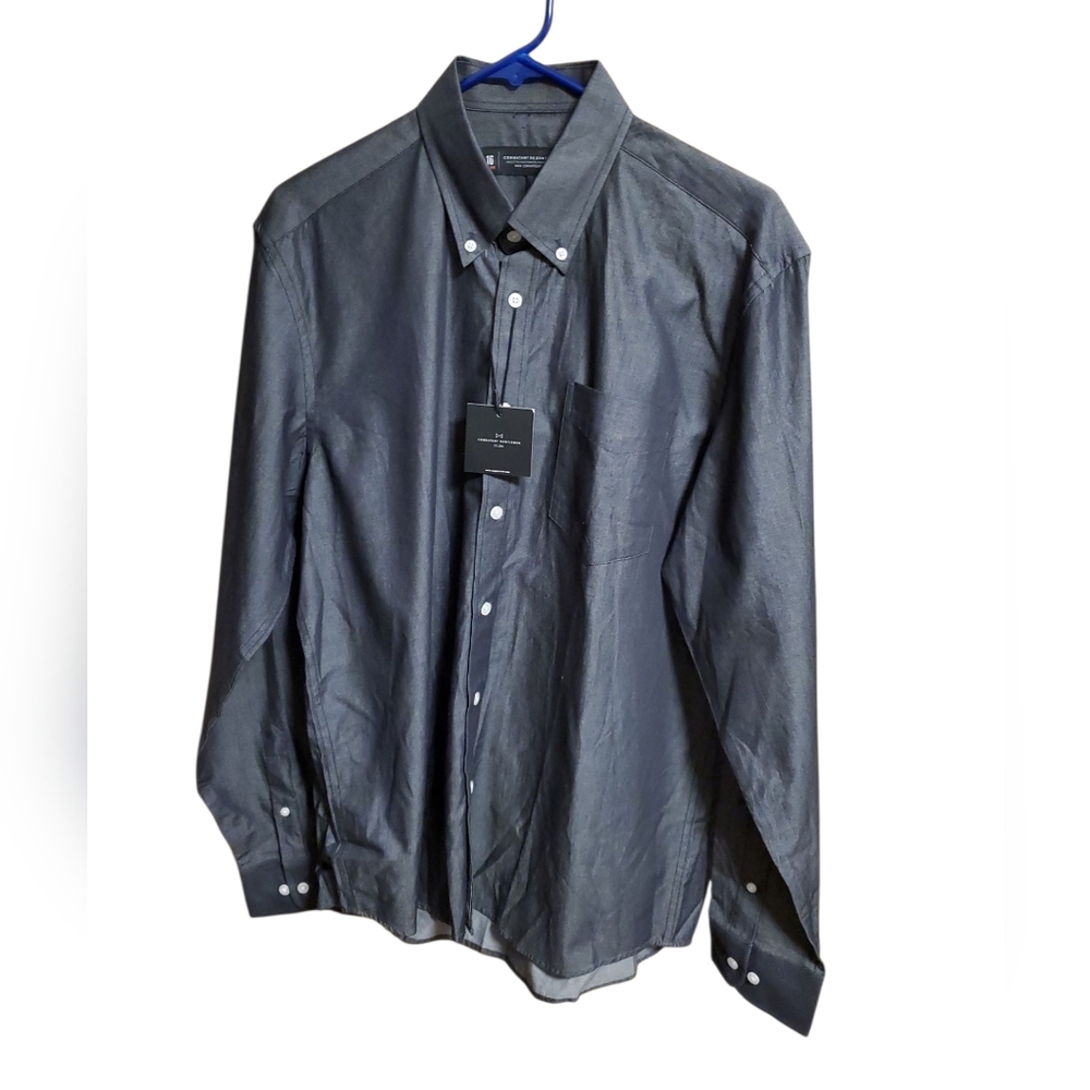 Stylish Charcoal Button-Down Shirt